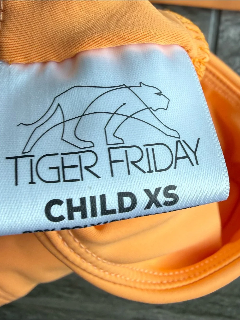 Tiger Friday NWOT Orange and Light Blue Two-Piece Dance set